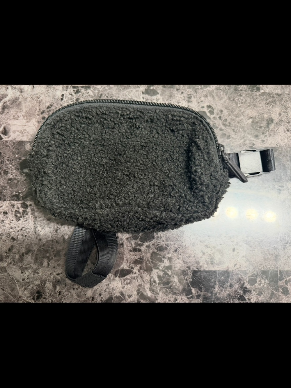 Vera Bradley Black Sherpa Belt Bag